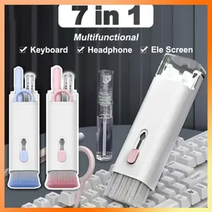 7 In 1 Set Cleaning Kit Sikat Pembersih Debu Keyboard Laptop Keyboard Earphone Cleaning Tools