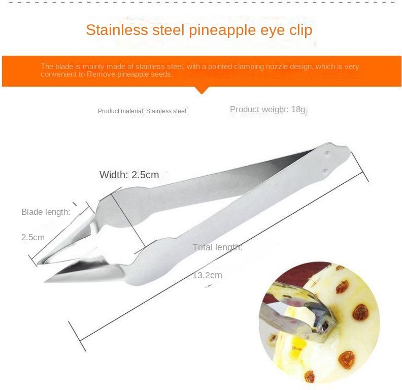 Product Introduction of Stainless Steel Pineapple Peeler & Corer – Multi-Function Tool for Peeling, Cutting & Removing Eyes, Perfect for Pineapple Preparation 4