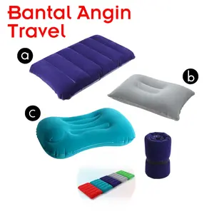 Bantal Kepala Angin PVC Bantal Tiup Angin Udara Travel Camping Outdoor Portabel Inflatable Pillow