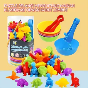 Mainan sortir warna Mainan hitung warna Sortir Belajar warna Mainan edukasi Anak