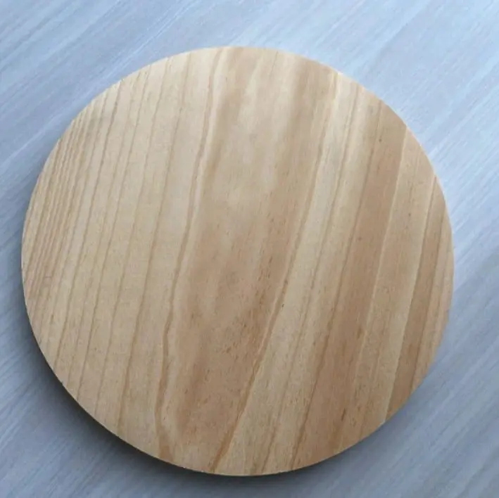 Diameter 30cm Telenan Kayu Bulat/Properti Foto Produk Makanan Multifungsi Talenan Kitchenware talenan kayu jumbo tebal