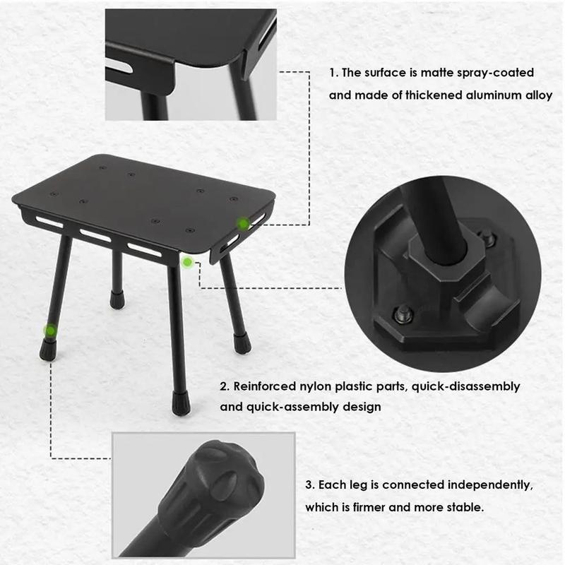 Outdoor Camping Folding Table, Portable Mini Folding Table, Multifunctional Folding Beach Table, Camping Furniture for Outdoor Camping 4