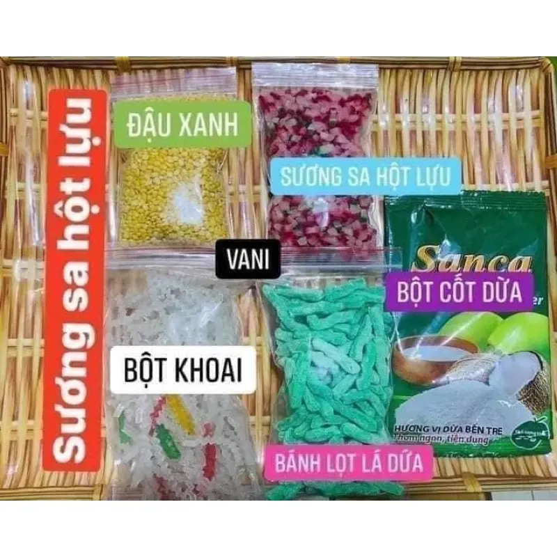Set Chè Sương Sa Hạt Lựu-Tặng Kèm Công Thức Nấu