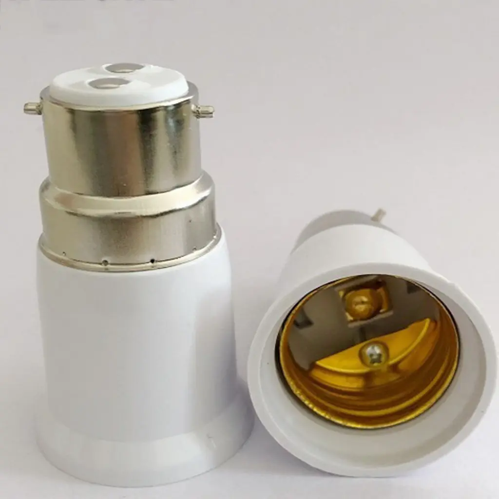 erklisij- Lamp Holder Converter Light Socket Adapter Universal Light Bulb Holder Converter Adapter for B22 to E27 Socket Easy Installation 100-250v Ac Voltage Buyers' Top Choice