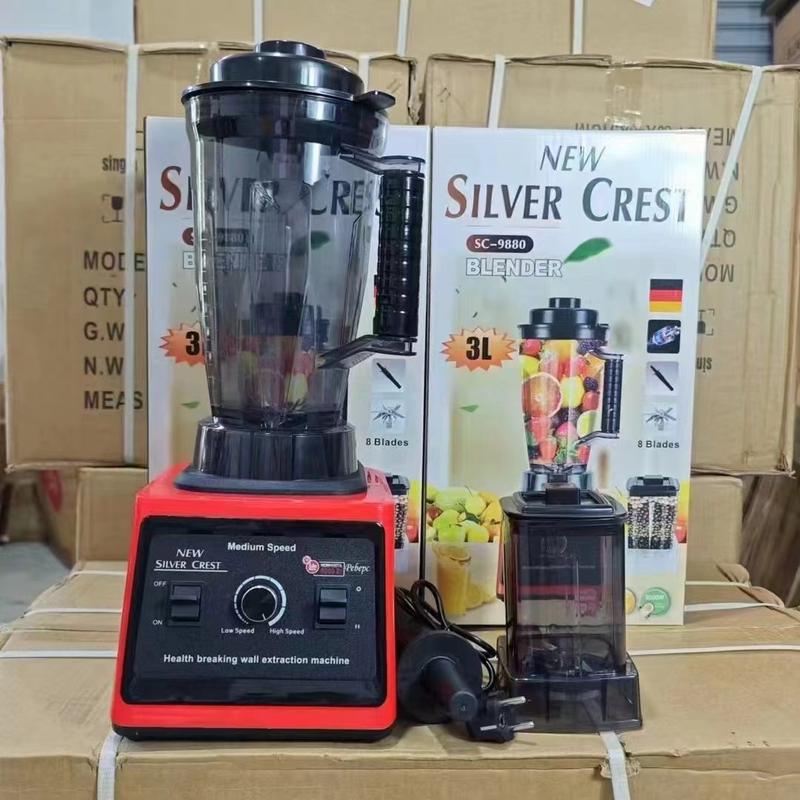 Máy Xay Sinh Tố Silver Crest Phiên Bản Nâng Cấp 3.5L, Công Suất 10.000w, Lưỡi Đa Năng, Khóa An Toàn 4