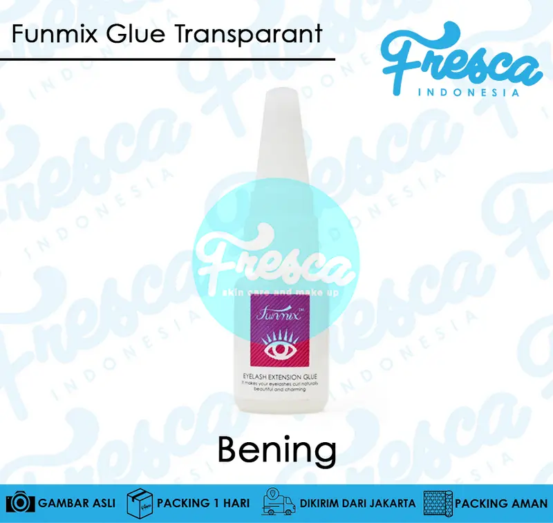 FUNMIX EYELASH GLUE 15ml / GLUE EYELASH EXTENSION / LEM BULU MATA Funmix Tanam Bulu Mata 7