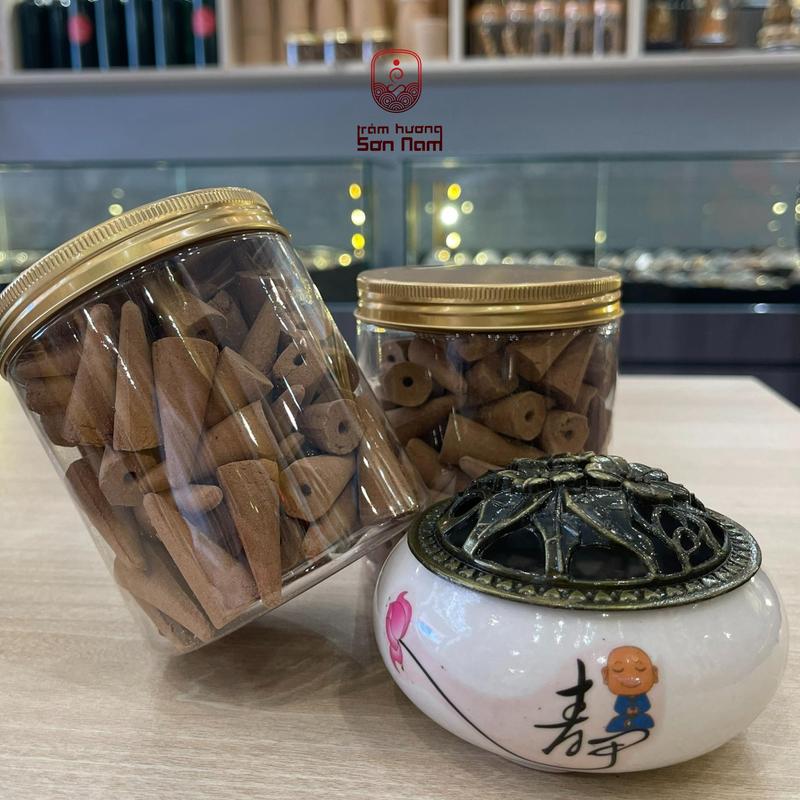  SƠN NAM  Combo 2 Hộp Nhang Trầm Nụ TRƠN 100gr không hóa chất  Tặng 4 khoanh vân mây trị giá 70k  