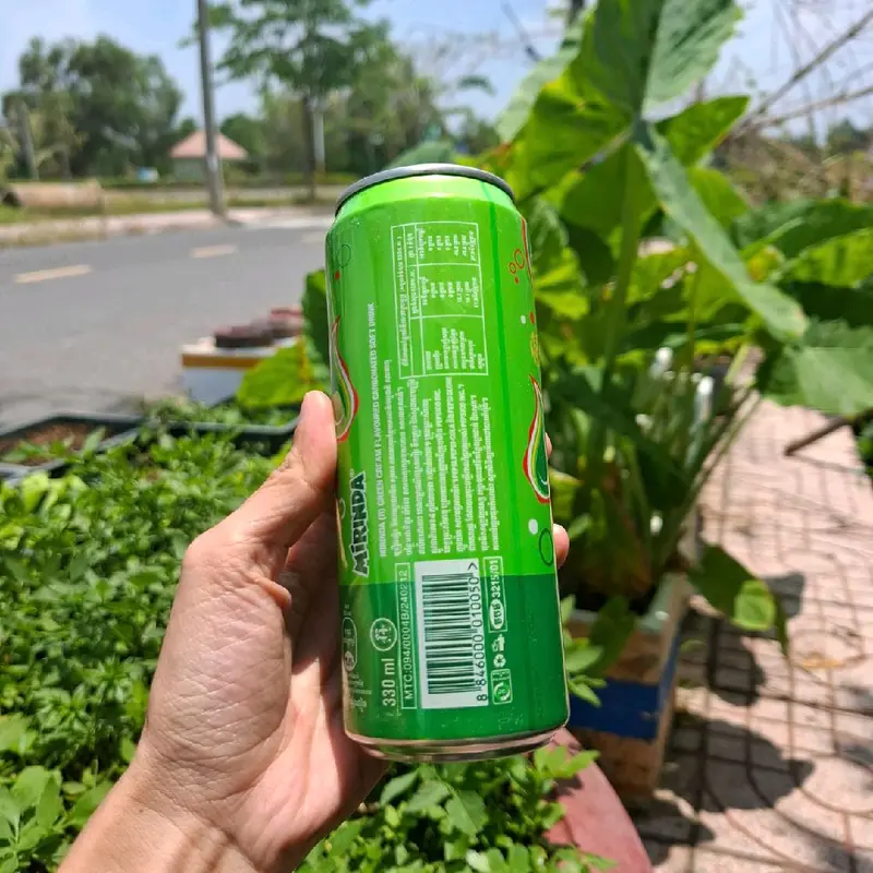 [1 thùng, 24 lon] Nước ngọt Mirinda xanh Thái Lan vị soda kem (24 lon x 330ml) Thơm ngon 3