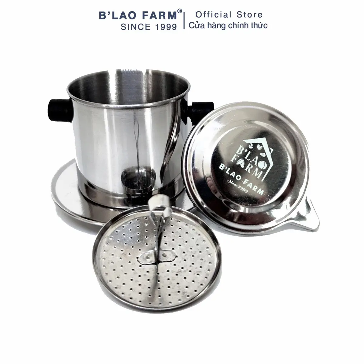 Phin pha cà phê Inox cao cấp B’Lao Farm - Phin inox pha cafe cao cấp C340