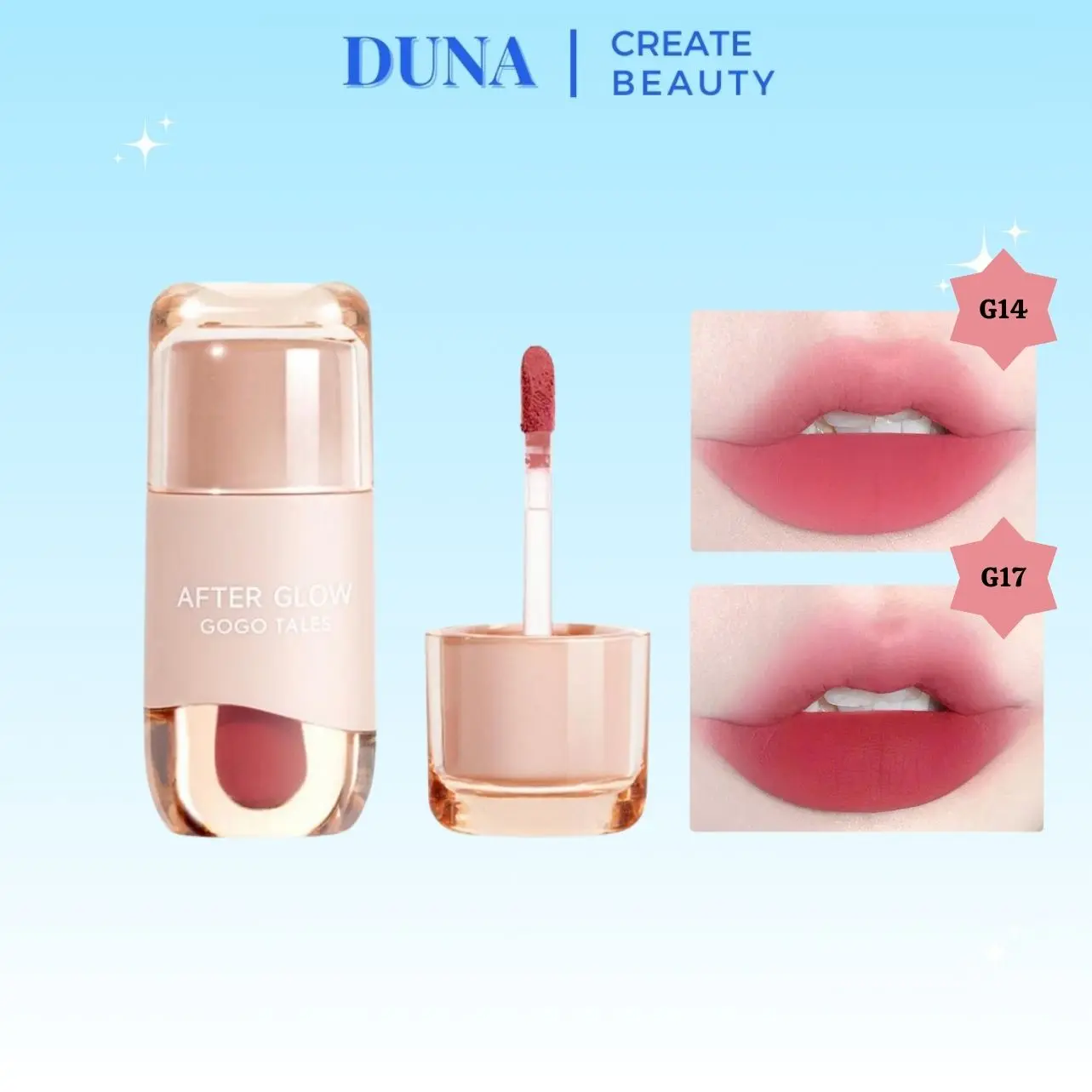Son Lì Gogotales After Glow Son Kem Lì Mềm Mịn Mờ Vân Môi 2,6g Dưỡng Ẩm Duna Beauty