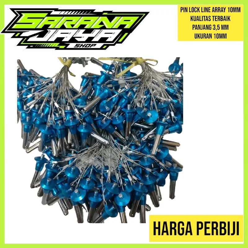 Pinlok Braket Line Array - Pinlock Bracket 10 mm High Quality Warna Biru 3