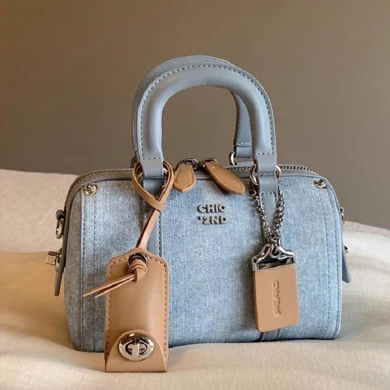 Túi trống CHIO quai xách size 20cm Bag Nữ Da Nhung 1