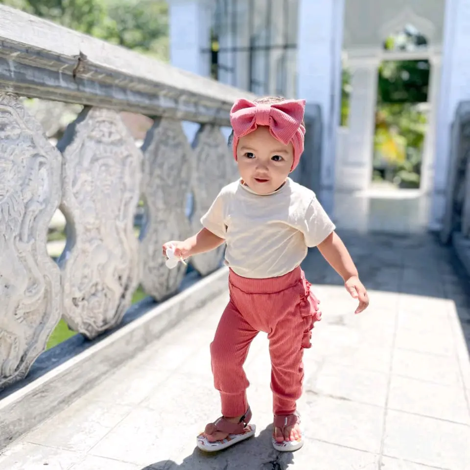 3 - 18 Bulan Setelan Bayi Balita Perempuan KAYLEEN Free Bandana