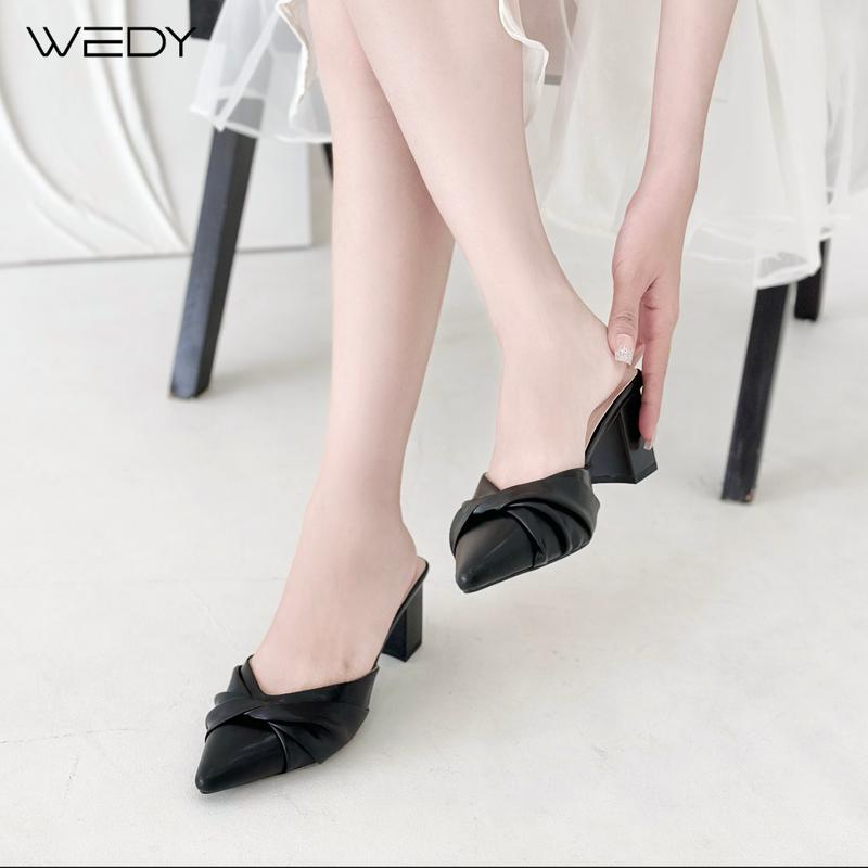 Product Introduction of [Hình thật]Dép nữ đế cao tôn dáng, Dép sục cao gót 7 phân dép nữ hottrend 2023 WD2316 Shoes GiàY DéP đế Cao Su Len 15