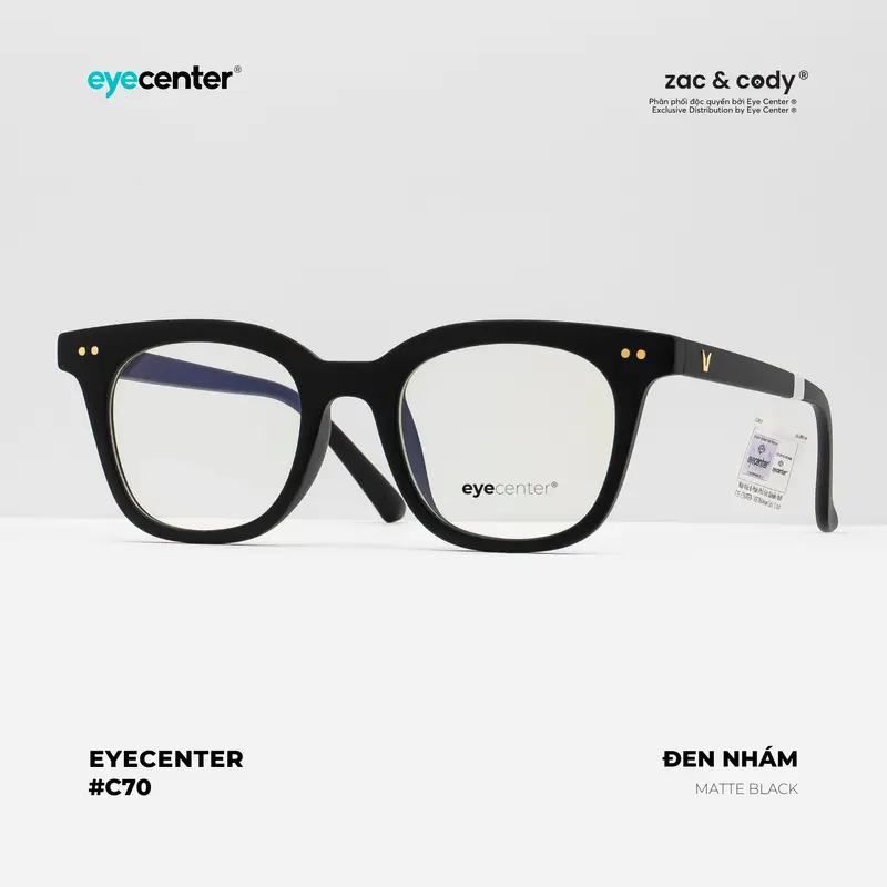 [C70] Gọng kính cận nam nữ C70 kính mắt chính hãng EYECENTER nhựa dẻo siêu nhẹ nhập khẩu by mắt kính Eye Center Vietnam 6