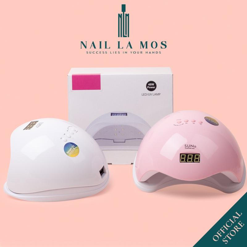 Máy hơ gel SUN 5 UV LED tem xanh 48W 24 bóng đèn - Máy hơ mini dành cho học viên thực hành Bảo hành 1 tháng