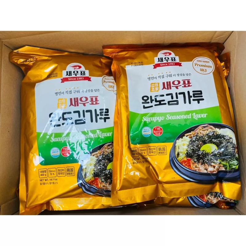 Product Introduction of 400G rong biển vụn trộn cơm ăn liền Hàn Quốc sợi Wando rong biển vụn ăn liền Snack Ăn Vặt 4