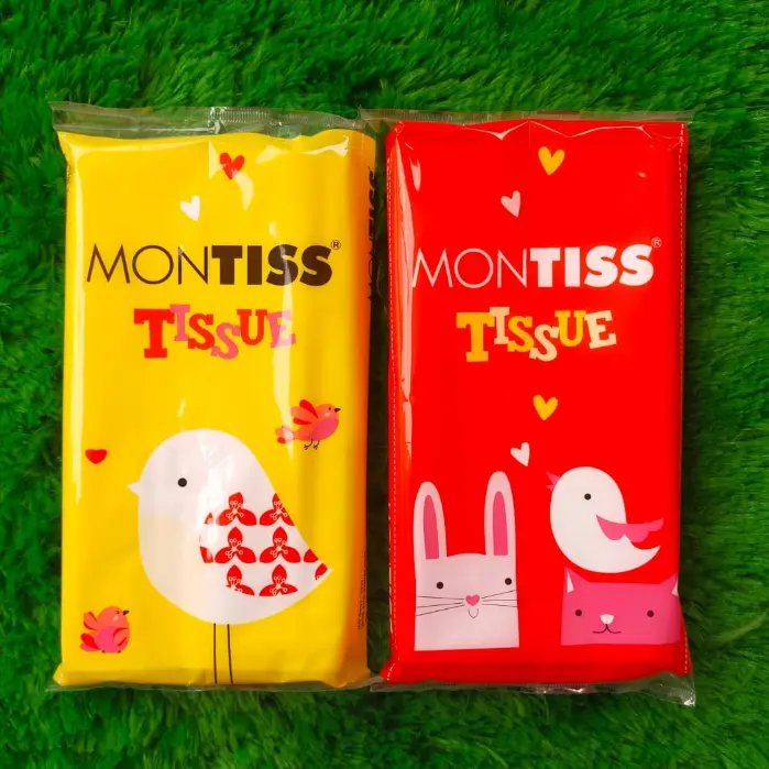 Tissue montiss travel pack tisu 50 sheets 2 ply
