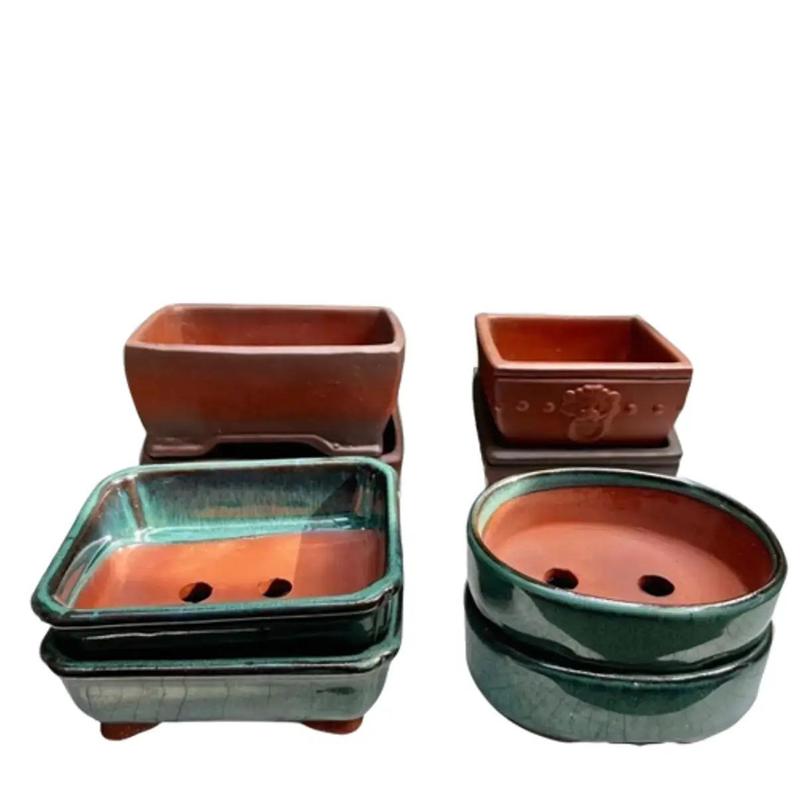 nung bằng Thanh lý 8 chậu mini trồng cây bonsai chậu trồng sen đá xương rồng chậu Bát Tràng chau thần kỳ full trọn bộ dọc tường loc vung giấy nhỏ chậu thủ công gốm sứ avi vuông nhựa ang gạch bonsai ongtre chậu bonsai đất cảnh khuon chaucanhdep