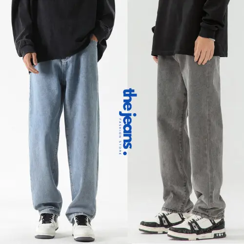 [Deal Mở Bán] Quần Jean Nam Baggy Ống Suông Chất Vải Dày Dặn 3 Màu T1 The Jeans - Thời trang nam - Chất liệu cotton Menswear Pants Có Túi 0