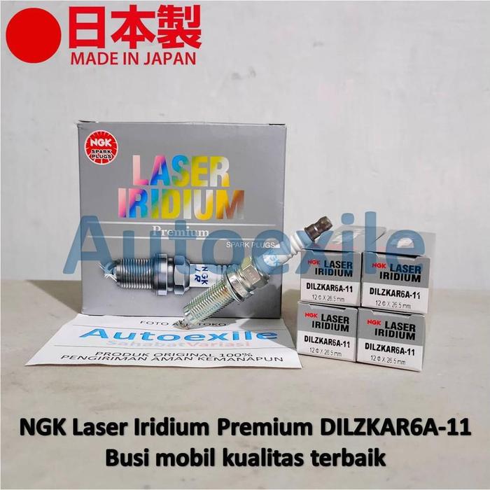 Gambar Busi Mobil NGK LASER IRIDIUM Premium DILZKAR6A-11 Platinum Juke Grand Livina Evalia Elgrand March - DILZKAR6A-11 dari Autoexile Kota Medan 4 Tokopedia