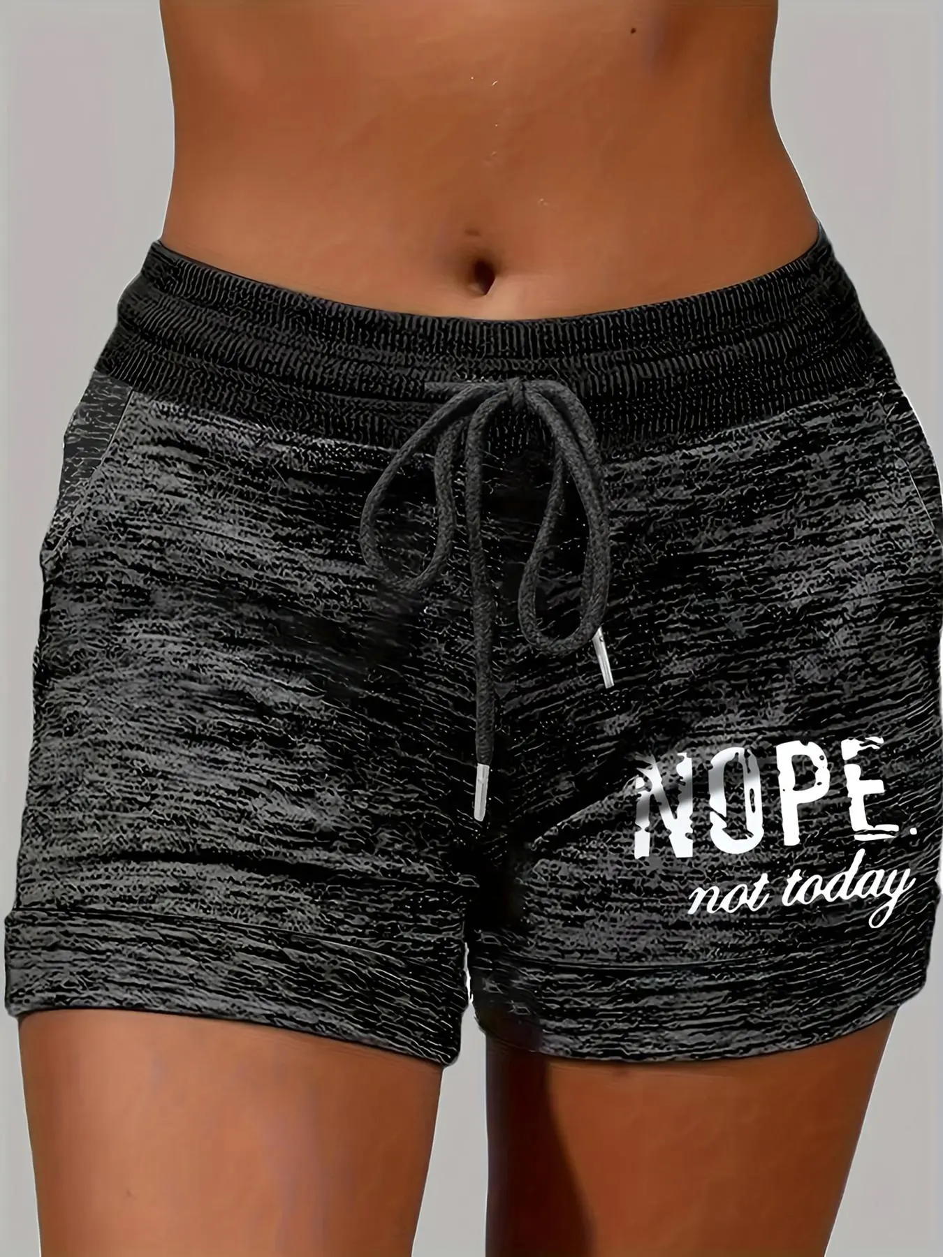 Women's Letter Print Shorts, Casual Comfy Breathable Shorts for Daily Wear, Ladies Bottoms for Summer