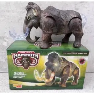 Mainan Gajah Mammoth Bisa Berjalan Bersuara Mainan Hewan Gajah Purba Mammoth
