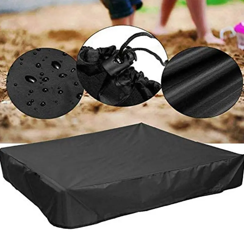 Sandpit Cover Waterproof Oxford Fabric Drawstring Sandpit Cover for Sandpit Pool Garden Light