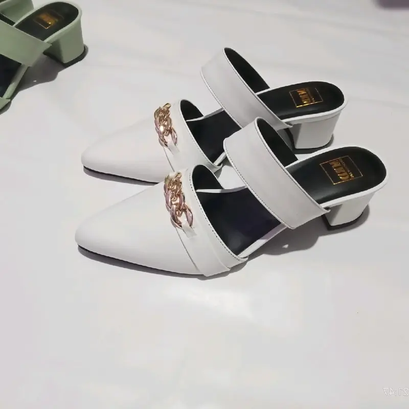 Sandal Heels Wanita 5cm Size 37 Sampai 44 Karet Shoes Selop Sendal 3