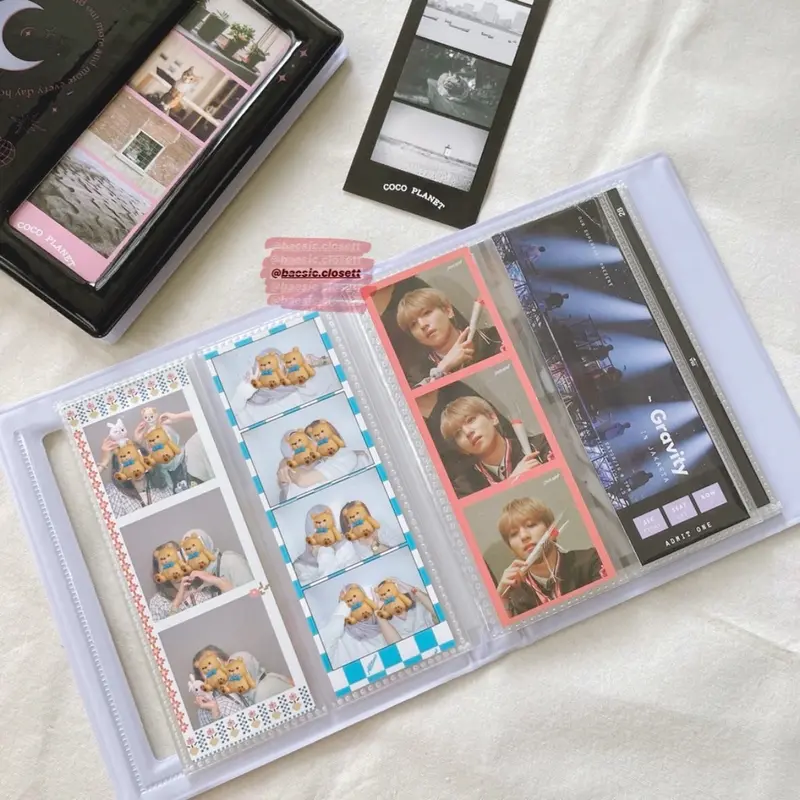 ALBUM PHOTOSTRIP COLLECT BOOK photobooth studio foto binder bookmark photocard postcard korea kpop 6