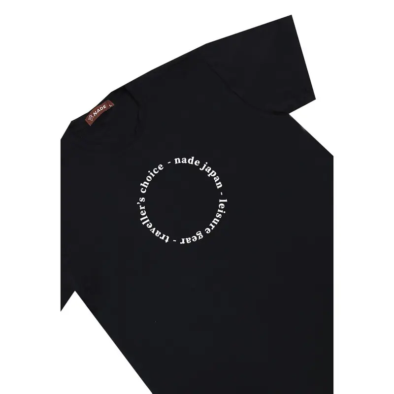 Nade NTB58 Kaos Pria Tangan Pendek Ringan Anti Kusut What You Can Dream Circle Hitam 1