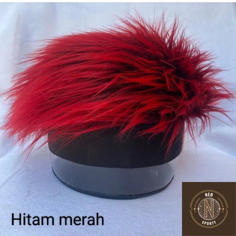 Topi wig bulu sintetis pria wanita nyaman dipake 6