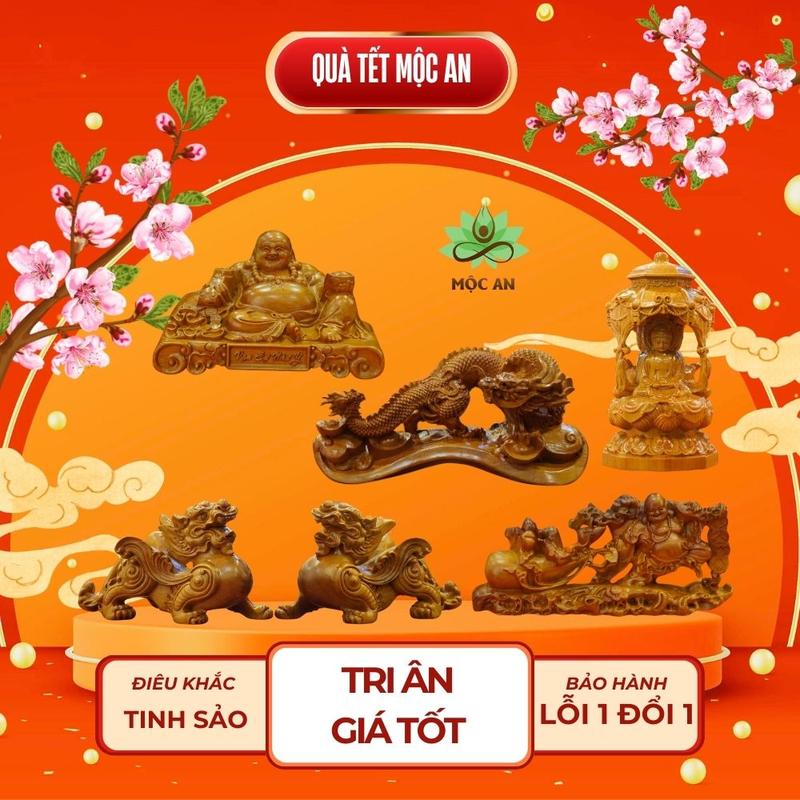 [QUÀ TẾT GIÁ TỐT]  Tượng Gỗ Bách Xanh - Tượng Gỗ Mộc An - Nhiều Lựa Chọn Decor Decor Phòng Trang Trí Nhà
