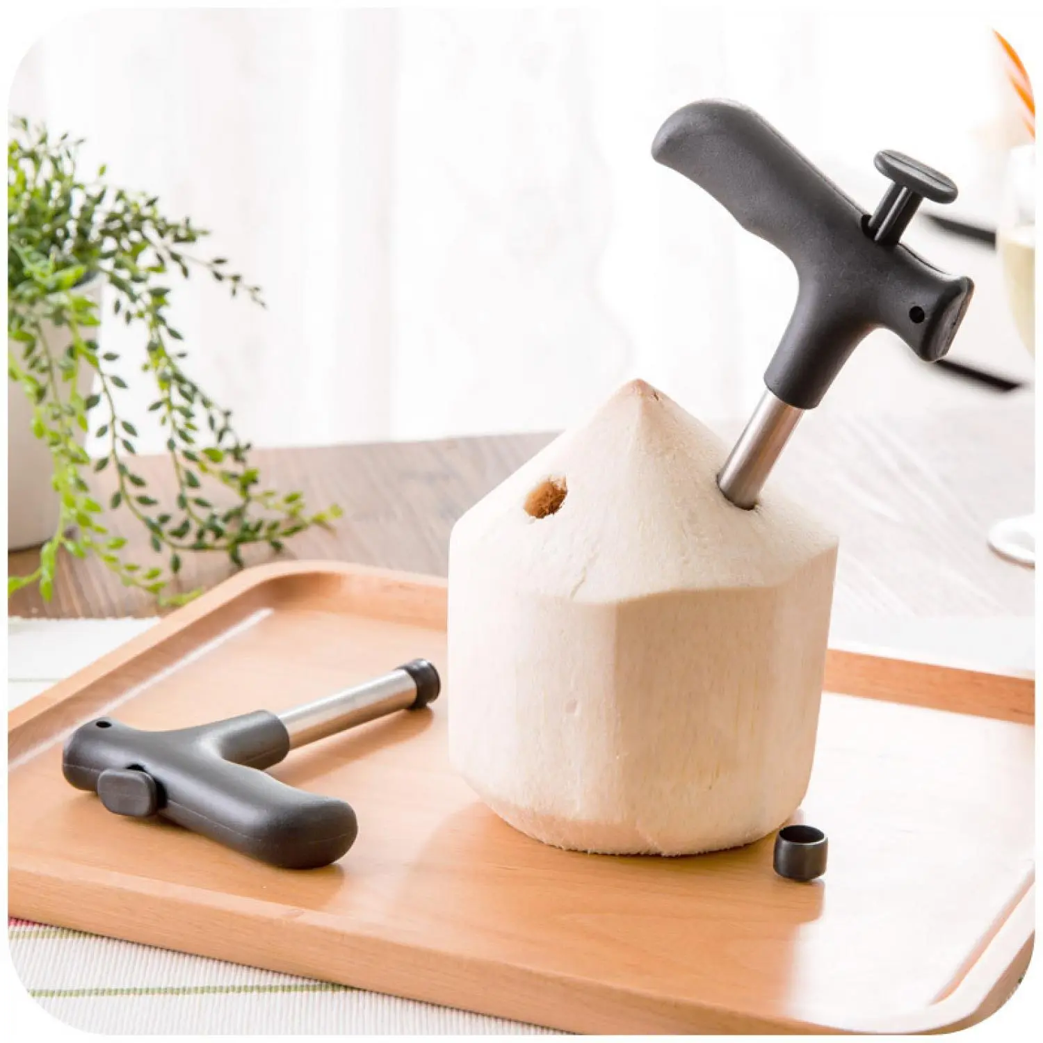 VKTECH Pembolong Batok Kelapa Coconut Opener Stainless Steel - 399 X OYA