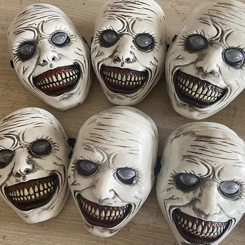 Mặt Nạ Quỷ, Kinh Dị The Exorcist, Thiết Kế Mặt Cười, Hóa Trang, Găng Tay Nhựa, Thích Hợp Cho Tiệc Halloween Và Lễ Hội, Đạo Cụ Trang Phục, Hề Đáng Sợ 3