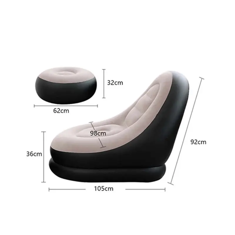 ￼Ghế Đệm Hơi Tựa Lưng, Ghế Hơi Sofa Siêu Êm, Siêu Thư Giãn Hàng Siêu Cấp 3