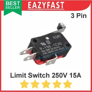 Limit Switch Omron V-156-1C25 Saklar Tuas Roda Micro Miniaturre