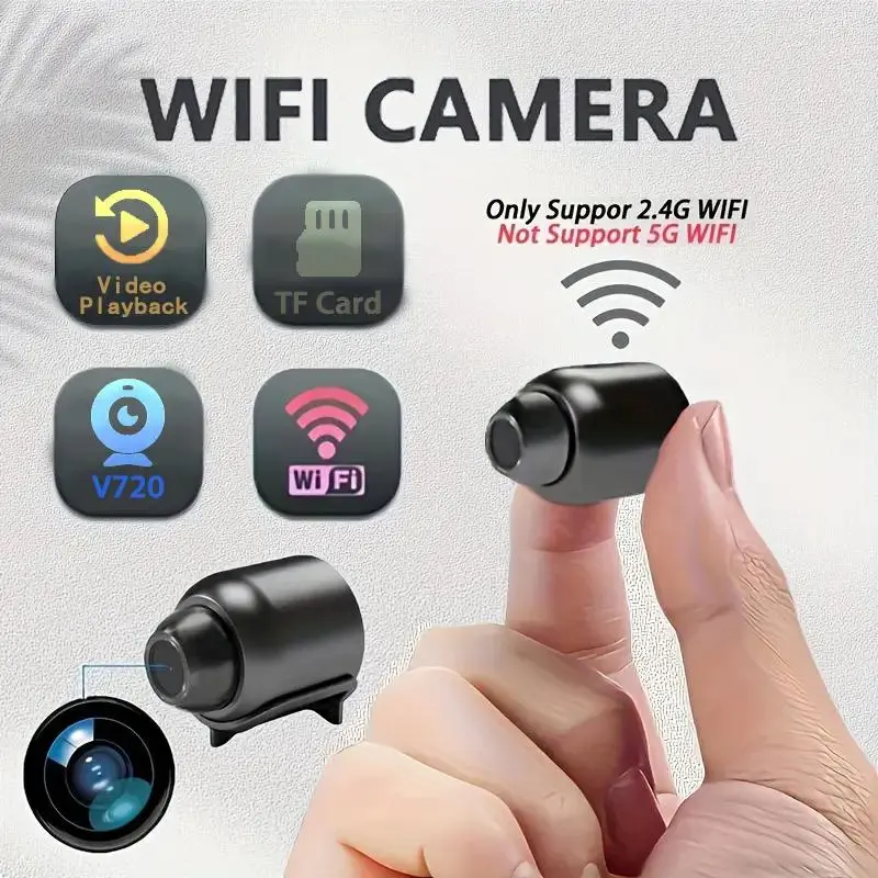Wireless Camera, WiFi Security Monitoring Camera, USB Plug-in Continuous Power Supply Security Camera for Outdoor & Indoor Dog & Cat Monitoring