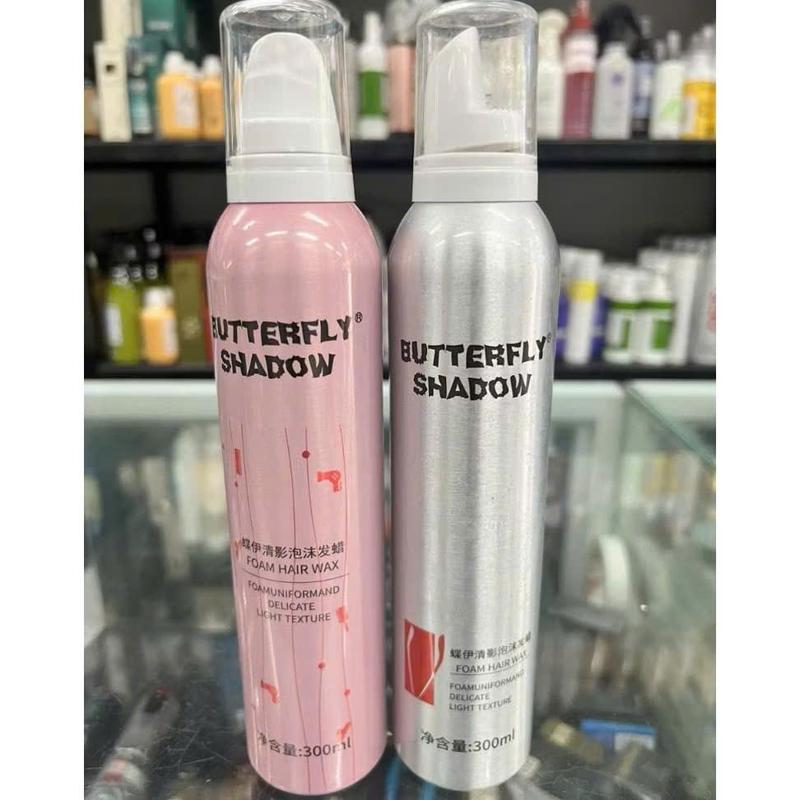 Gôm giữ nếp tóc Butterfly Shadow 300ml Chính Hãng Xịt bọt dạng mềm tạo kiểu và giữ nếp tóc uốn xoăn