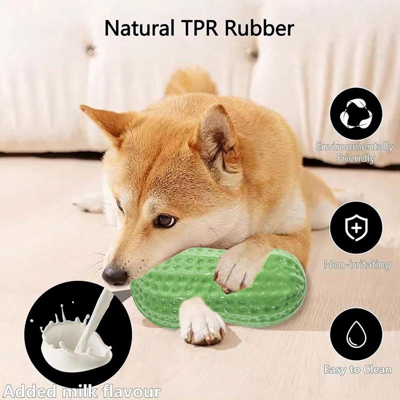 Product Introduction of Milk Peanut Pet Dog Chew Toys Dog Soundable Peanut Milk And Puppy Resistance Dog Toys Products V5O7 22