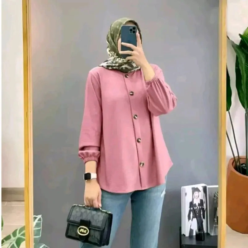 kemeja wanita lengan panjang 1