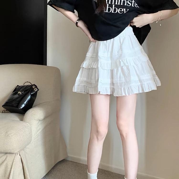 Chân váy ren tầng dáng ngắn ulzzang 2 lớp - V18