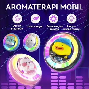 Aromaterapi Mobil dan Dekorasi Interior LED, Pengharum Kaca Mobil dengan Musik Warna, Mood Light Multifungsi, Efek Suara Berkualitas, Aksesoris Mobil Berirama