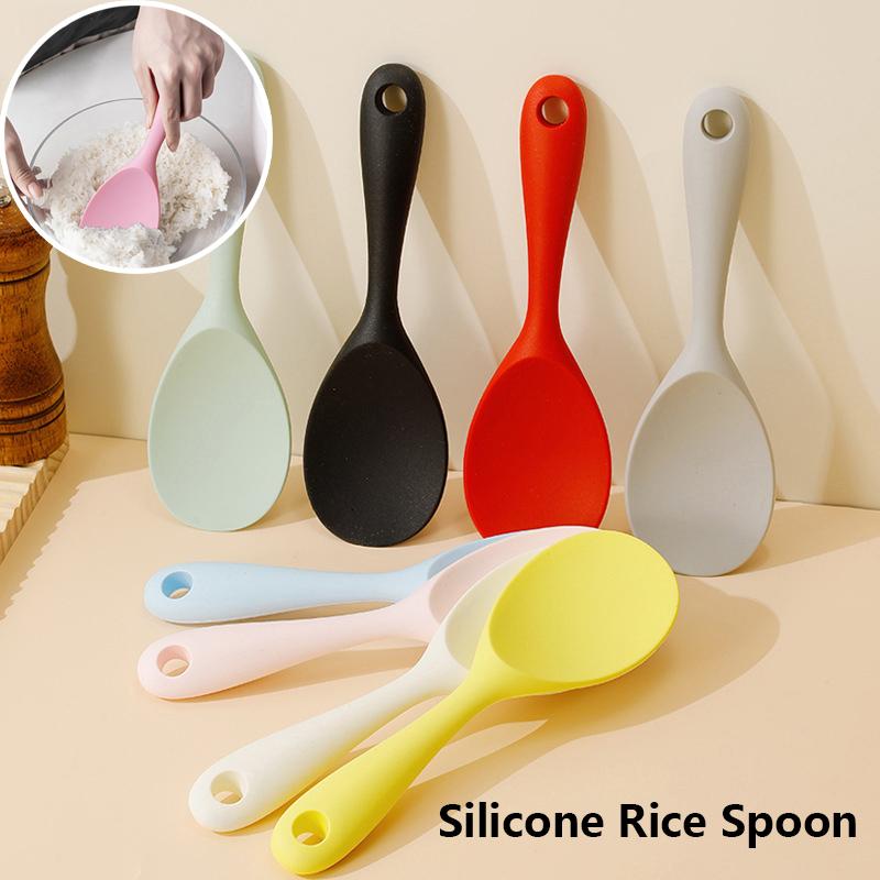 1PC Food Grade Silicone Rice Spoon Household Non Stick Pot Cooking ...