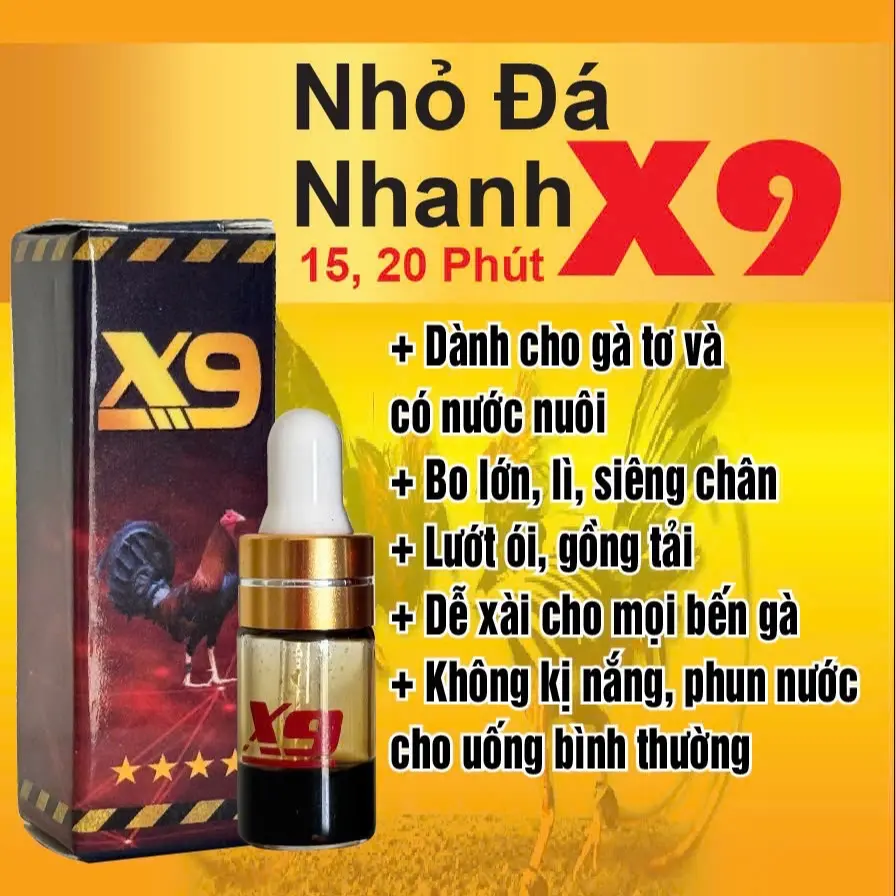 [ĐỨC TRẦN] NHỎ DÁ LIỀN X9 15,20 phút 1cc. Dành cho 10nòi và 20tre