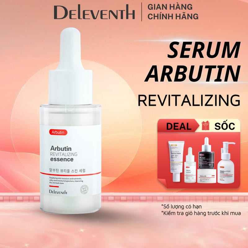 Serum Arbutin Deleventh, Serum dưỡng sáng và hỗ trợ đều màu da, phù hợp với mọi loại da Skincare nữ Women Cấp Ẩm