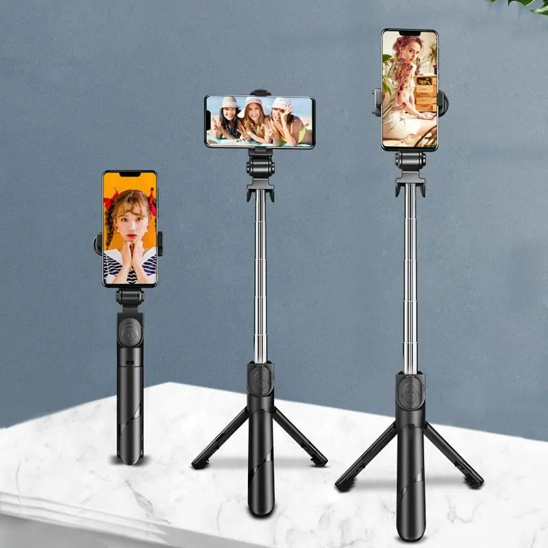 BISA COD 5533 Tripod Lampu / Tongsis Tripod Bluetooth 4 In 1 Dengan Remote Control Led Stainless Panjang Holder