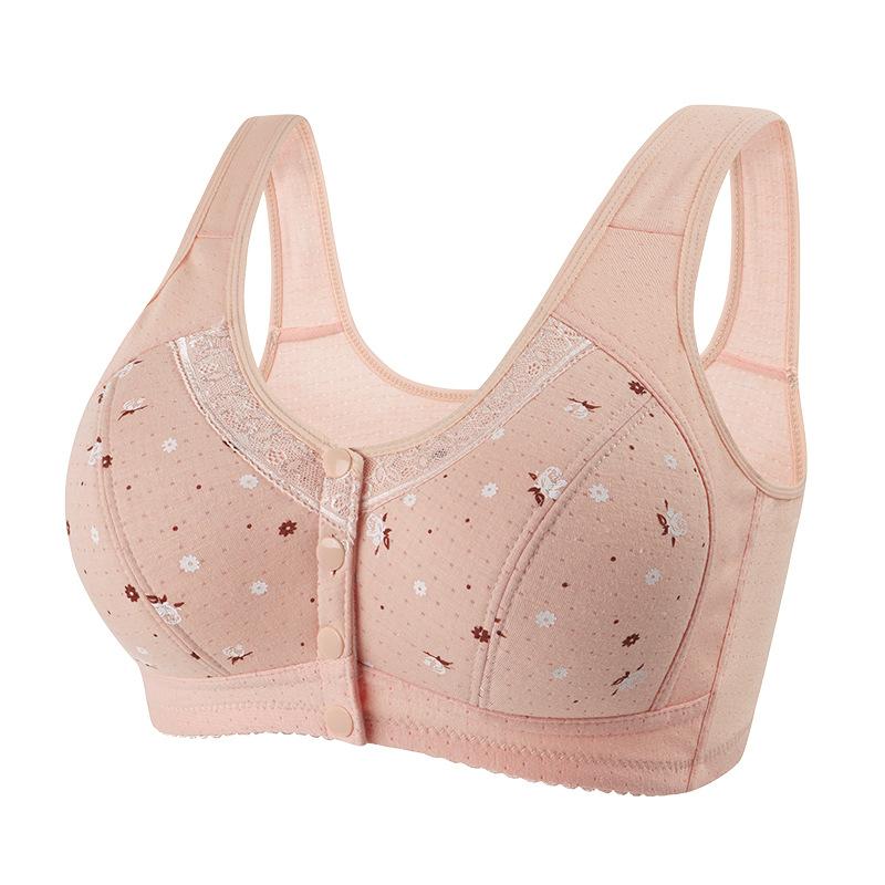 Đồ Lót Nữ, Áo Vest Không Dây, Cúp Bông, Thích Hợp Cho Phụ Nữ Trung Người Già Và Cao Tuổi Bra Cup Màu Đỏ 0
