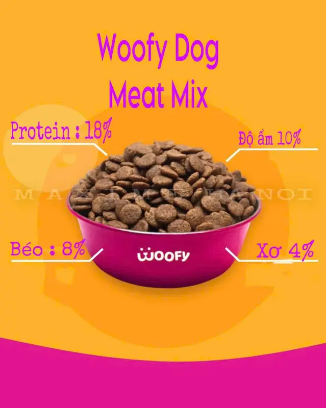 Hạt Woofy thức ăn cho chó trưởng thành 0,5kg (1 gói 500g) 2