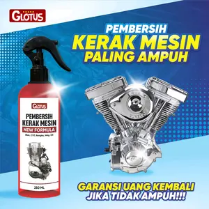 Glotus Cairan Pembersih Kerak Mesin Motor Ampuh 100% Ampuh
